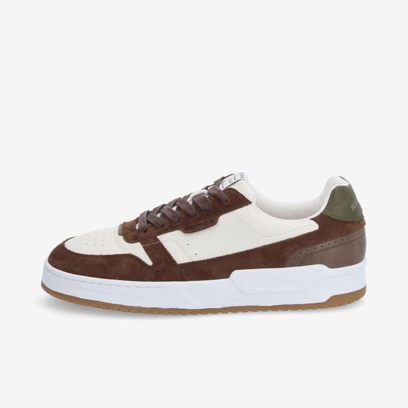 BROOKLYN PREPPY M - NAPPA/SUEDE - BEIGE/MARRON
